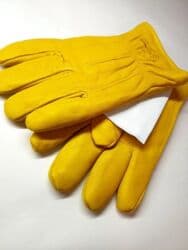 очки для зрения с солнцезащитными насадками: Рабочие перчатки из натуральной кожи (желтые) - Материал: 100% — 1