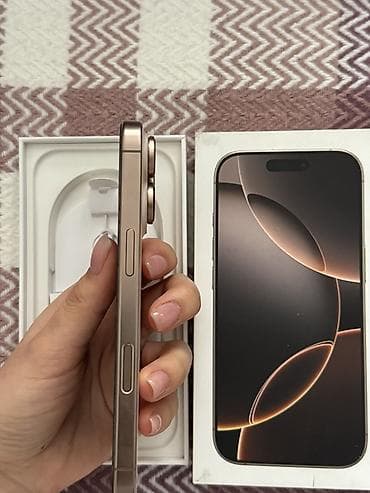 iphon 16 pro: IPhone 16 Pro, 256 ГБ, Desert Titanium, Коробка, Чехол, 90 % — 3