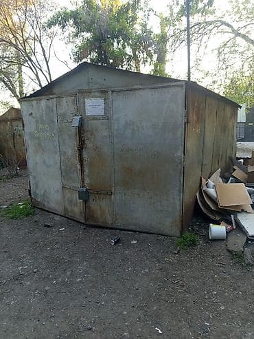 гараж сатылат: Металлический гараж/бокс разборной конструкции. - Материал: стальной — 2