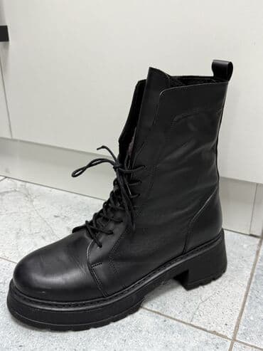 кросовки зимние: Новые ! 40 размер ! Женские черные кожаные ботинки Impero Shoes — 2