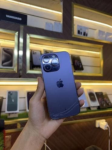 IPhone 14 Pro, 128 ГБ, цвет Deep Purple Телефон весь родной не