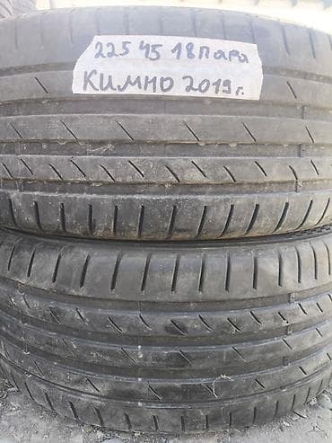 kumho: Шины 225 / 45 / R 18, Лето, Б/у, Пара, Легковые, Kumho — 1