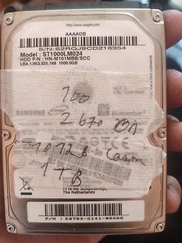 купим ноутбуки: Жесткий диск 2.5" для ноутбуков/тонких ПК - Модель: Seagate (Samsung) — 1
