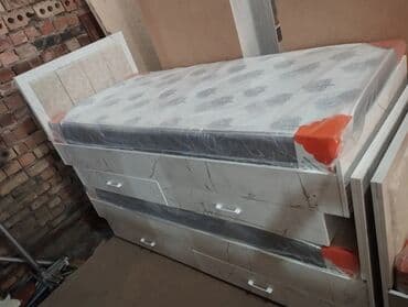 кровать односпальная с матрасом купить дешево: Односпальная кровать, Новый, С матрасом, длина - 200 см — 11