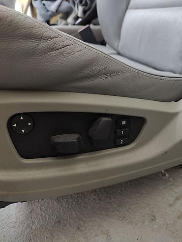 lining pantera: Bmw e60 recaro Пара передних автомобильных сидений, серый кожаный — 3