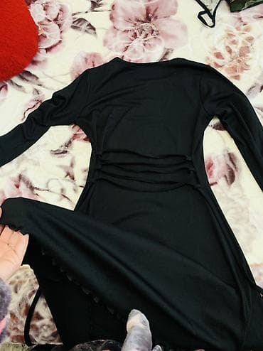 бертцы бу: Черное платье Bemode, размер 44. - Материал: эластичный рубчик — 2