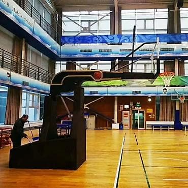 кольцо баскетбольное купить: Профессиональная баскетбольная стойка Qiangmeng Sports (FIBA Approved) — 4