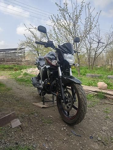 cruiser 80: Мотоцикл класса naked, черный, с красными акцентами на облицовке — 3