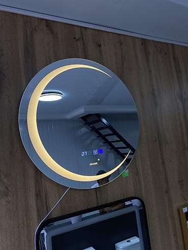 зеркало для туалетного столика: Зеркала с LED‑подсветкой и сенсорным управлением - Круглое зеркало с — 7