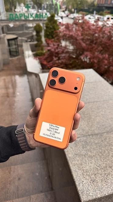IPhone 17 Pro Max, Б/у, 256 ГБ, Оранжевый, 100 %