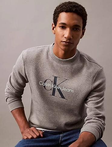 диор толстовка: Мужская толстовка, XS, Calvin Klein, Новый, цвет - Серый, Платная доставка, Самовывоз — 1