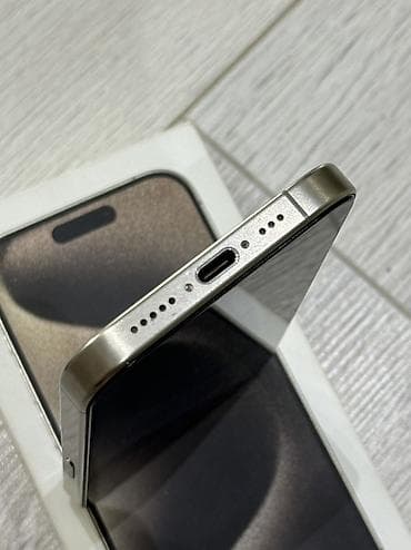 apple 6: IPhone 15 Pro, 256 ГБ, Natural Titanium, 80 % — 3