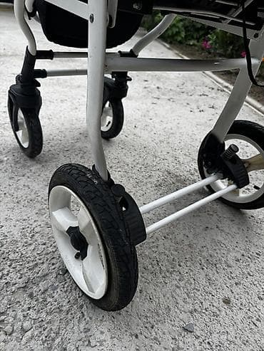 easy walker: Детская прогулочная коляска с большим капюшоном и принтом «горох» — 4