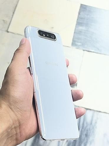 Техника и электроника: Samsung Galaxy A80, белый - Оригинальный дизайн с — 2
