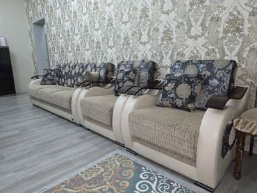 диваны и кресла в стиле лофт: Раскладной диван, Б/у — 3