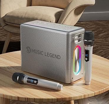 Аудиотехника: Портативная колонка караоке система Music Legend V60 с двумя — 5