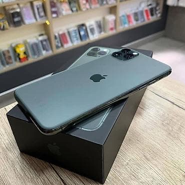 ipxone 11: IPhone 11 Pro, Б/у, 256 ГБ, Matte Midnight Green, Коробка, 82 % — 1