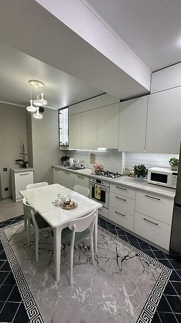 Кыймылсыз мүлк: 2 бөлмө, 78 м², Жал мкр (а.и. Жогорку, Ортоңку, Төмөнкү) Элитка, 2 кабат, Евро оңдоо — 10