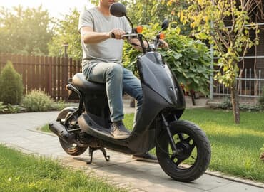 японские скутеры: Скутер түрү Suzuki, 50 куб. см, Бензин, Колдонулган — 1