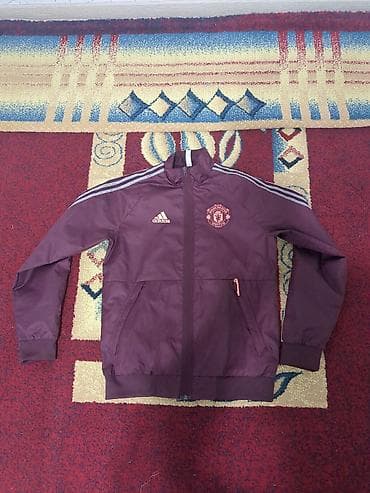 футбольные олимпийки: Спортивная куртка-тренировочная кофта Adidas Manchester United. - — 1