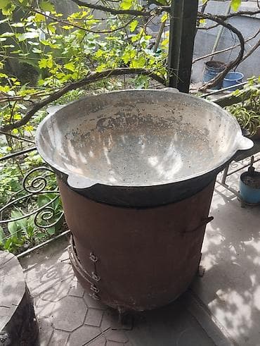 Кухонные принадлежности: Казан с очагом для приготовления на открытом огне - Объем казана — 2