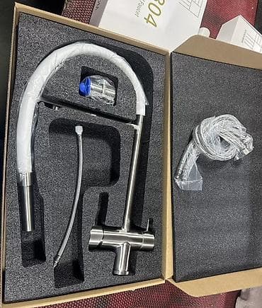 мебель со склада: Смеситель для кухни с гибким изливом и дополнительным краном для — 2