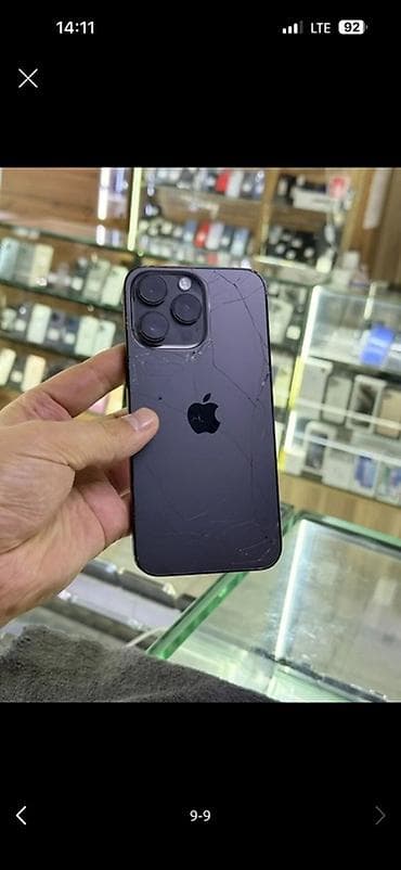 iphone 100: IPhone 14 Pro Max, Б/у, 256 ГБ, Черный, Чехол, 77 % — 1
