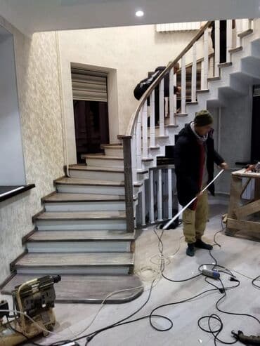 Обшивка лестниц: Лестница на заказ Лестница жасайбыз баардык турун Любой вид — 4