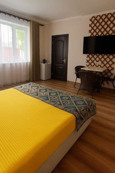 ысык ата отдых: 1 комната, Банные принадлежности, Телевизор, Кондиционер — 3