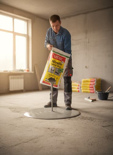 заливка пола: 25 кг. Самовыравнивающаяся смесь Usta Nivelir Level Star — 1