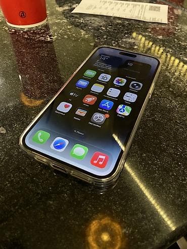 iphone 17 pro max бу: IPhone 14 Pro Max, Б/у, 128 ГБ, Black Titanium, Чехол, 84 % — 1