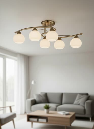 диффузор для дома: Немецкий Потолочный светильник Lampenwelt, в комплекте с лампами - — 1