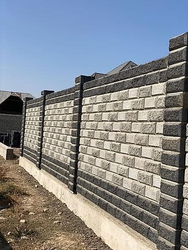 Заборы из пескоблока