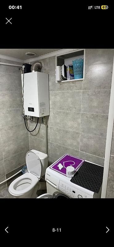 снимать квартиру в бишкеке: 42 м², 3 комнаты, Кондиционер — 3