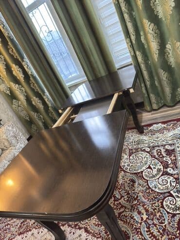 перегородки комнатные: Стол трансформер Для кухни, Раскладной стол, Длина, см: 150 см, цвет - Коричневый — 3