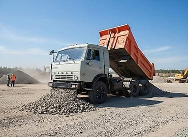 Смесь щебень и отсев, Чистая, Для бетона, Камаз