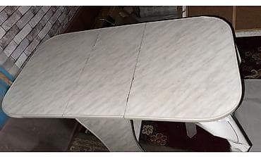 Офис эмереги: Трансформер үстөлү Ашкана үчүн, Жайылуучу стол, түсү - Боз — 2