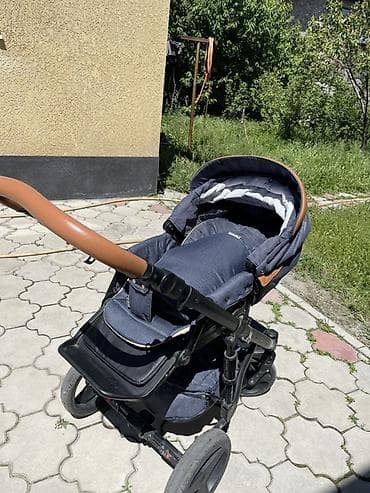 Коляски: Коляска, Другой бренд, цвет - Коричневый, Б/у, Самовывоз — 4