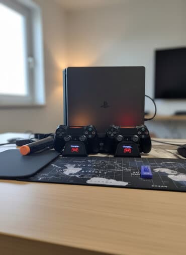 кабель для видеонаблюдения: PlayStation 4 Slim — Отличное состояние! 📦 Комплектация: • PS4 Slim — — 1