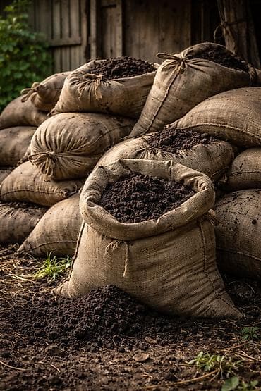 компост: Органический грунт/компост в мешках - Натуральный перегной/компост — 1