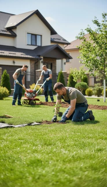 рабочий гарадок: Предлагаем полный спектр работ по озеленению территории. Наши — 1
