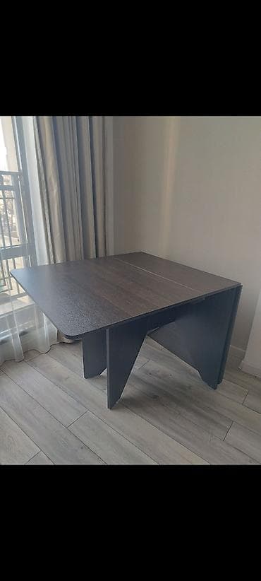 foldable table: Кухонный стол и стул, цвет - Коричневый — 2