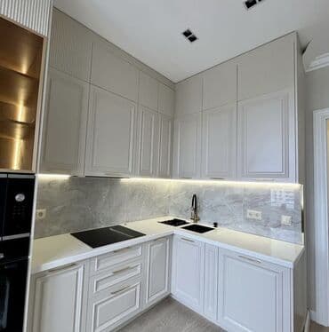 шкафы для переодевания: Буйрутма эмеректер, Ашкана гарнитурасы, Үстөл үстү, Идиштер сакталуучу шкаф — 1