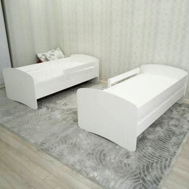 детская кровать 7 в 1: Детская односпальная кровать, Новый, Для девочки, Для мальчика, С матрасом, ДСП, Бесплатная доставка — 3