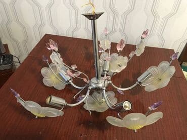 запчасти для люстры: Продаю люстру патроны все работают некоторых розовых листочков не — 7