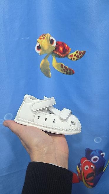 обу: Детские качественные белые сандалики пенетки - Мягкий верх из гладкой — 1