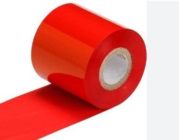 Риббон 6см 300м воск красный