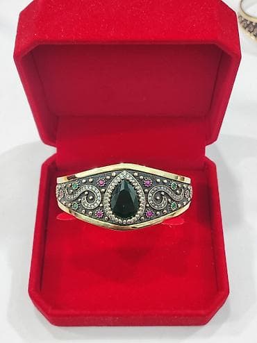 peri: Серебряный Браслет с натуральными камнями Серебро с напылением — 7