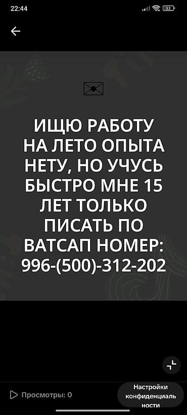 няня кант: Ищу работу на лето в Бишкеке — 1
