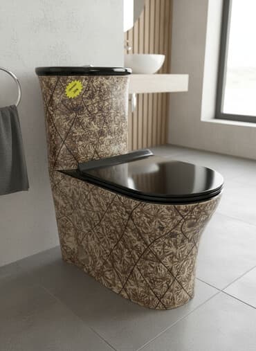 туалет деревянный: Унитаз Напольный, Новый, Материал: Керамика — 1